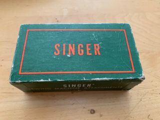 Box Of Vintage Singer Sewing Machine Attachments