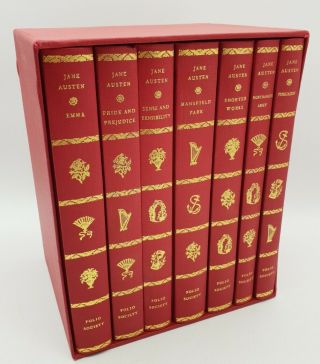 Jane Austen The Complete Novels.  Folio Society.  7 Volume Boxed Set.  1989