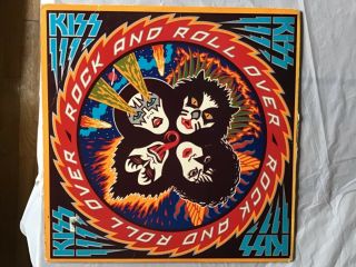 Vintage 1976 Kiss Rock And Roll Over Lp Nblp - 7037 Casablanca Vinyl Rock Record