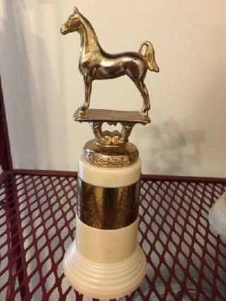 Vintage Gladys Brown Edwards Dodge Saddlebred Horse Trophy 8.  25 " High