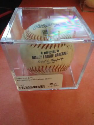 Wilson Contreras Game Baseball Single 8/5/20 Cubs