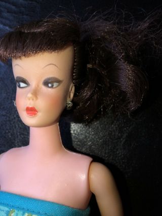 Vintage 1960 ' s EG EEGEE Barbie Clone Doll Miss Babette Brunette ponytail? 2
