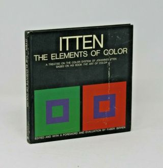 The Elements Of Color - Johannes Itten Vintage Hardcover