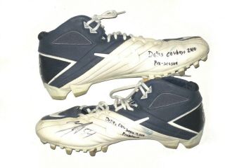 Zac Diles Houston Texans Game Worn Signed Customized " Zd  54 " Nike Cleats