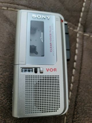 Vintage Sony M - 570v Vor Clear Voice Plus Micro Cassette Handheld Recorder (read)