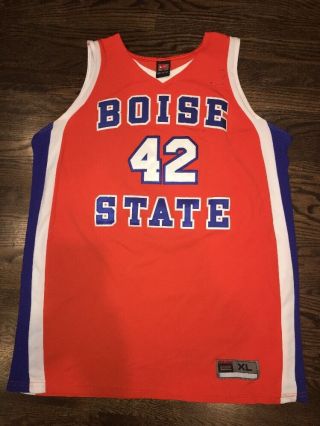 Game Worn Boise State Broncos Basketball Jersey 42 Nike Size Xl