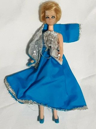 Topper Dawn Doll Clothes Vintage Bluebell Gown Shawl Purse Shoes No Doll Read