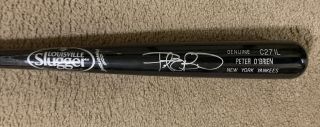 Peter O’brien Signed Game Issued 34” Louisville Slugger Baseball Bat Ny Yankees