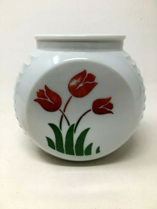 Vintage Fire King Vitrock Tulip Grease Jar Container Kitchen