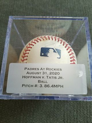 Mlb Game Baseball Fernando Tatis Jr.  Pitch Is A Ball From Jeff Hoffman Holo