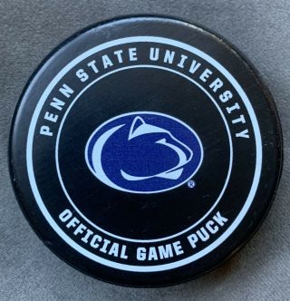 Penn State University Official Big Ten Game Puck.  Ncaa
