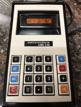 Commodore Us 1 Desk Calculator Vintage,  Nixie