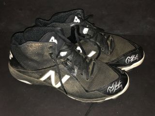Tristen Lutz Milwaukee Brewers Autographed Signed 2018 Game Cleats 2