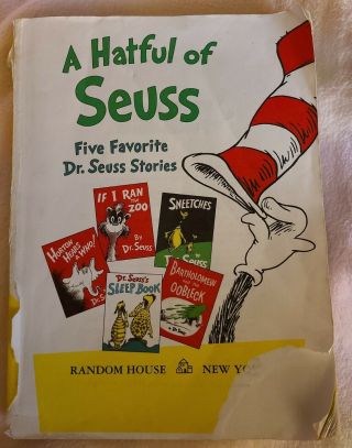 Dr Seuss If I Ran The Zoo book plus 4 Favorite Dr.  Seuss Stories books VTG 1997 2