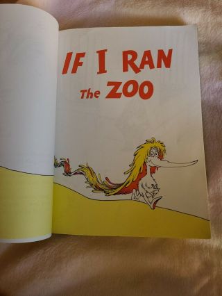 Dr Seuss If I Ran The Zoo book plus 4 Favorite Dr.  Seuss Stories books VTG 1997 3