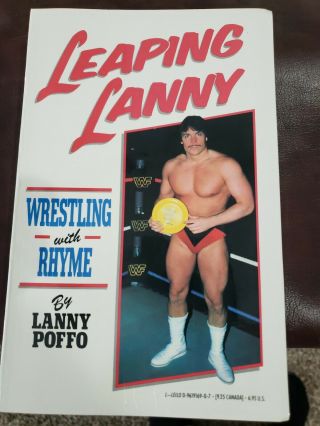 Autographed Macho Man Randy Savage Larry Poffo Wrestling With Rhyme Book