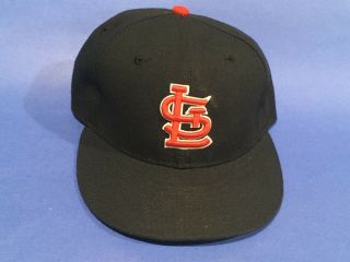 Rosario Size 7 1/8 2016 Cardinals Blue Game Issued Hat Cap Mlb Hologram