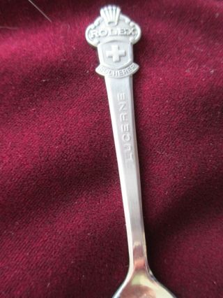 Vintage Rolex Lucerne Bucherer Of Switzerland Souvenir Spoon