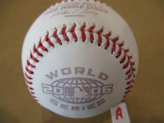 2006 World Series St.  Louis Cardinals Official Rawlings Baseball - A