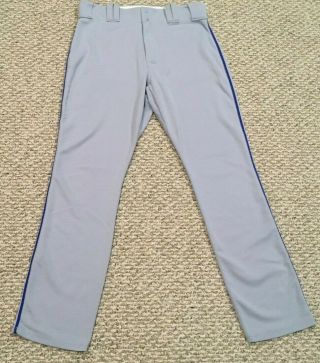 J.  D.  Davis Game 2019 Pants Long Gray York Mets Mlb Holo Issued W/ Use