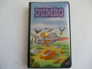 Rare Collectable Vintage Dumbo Walt Disneys The Classics 1985 Black Dimond Vhs
