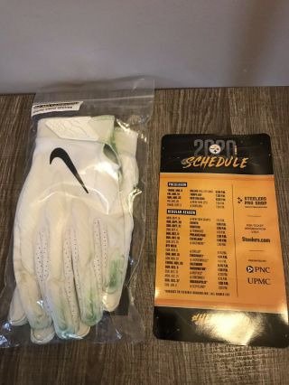Tyler Matakevich Game Worn Pittsburgh Steelers Gloves Vs Browns 2020 Magnet