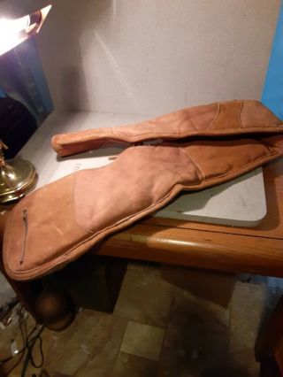 Vintage Brown Rustic Leather Gun Case