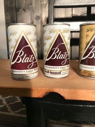 Vintage Blatz,  Huber And Holiday Beer Cans 3