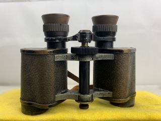 Vintage Carl Zeiss Jena 8x Telactem Binoculars With Leather Strap