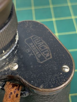 Vintage Carl Zeiss Jena 8x Telactem Binoculars with Leather Strap 3