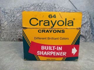 Vintage Crayola Crayons No.  64 Binney & Smith Sharpener