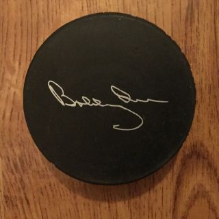 Bobby Orr Facsimile Autograph Puck Viceroy Chevrolet Venture Boston Bruins,  Rare