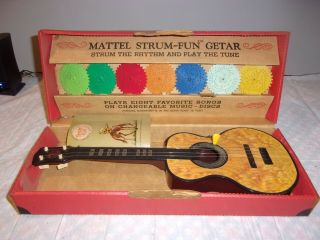Vintage Mattel " Strum - Fun Getar " Guitar Complete