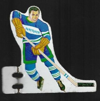 Vintage Metal Hockey Table Game Player " Vancouver Canucks  Very Good Shape "