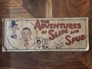 Vintage 1924 The Adventures Of Slim And Spud Cartoon Comic Book
