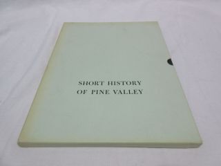 Vintage Short History Of Pine Valley Golf Course Hardcover Nj W Slipcase Hb Book