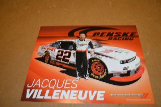 Jacques Villeneuve 22 Discount Dodge Penske Racing 8x10 Postcard