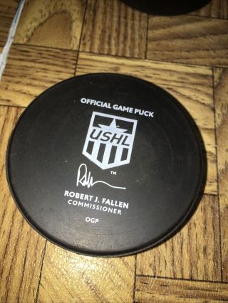 2017 USHL CLARK CUP OFFICIAL GAME PUCK Hockey 2