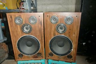 Vintage 2 Fisher Ds - 176 12 Inch Speakers 4 Cones Each Pick Up 60187 Illinois