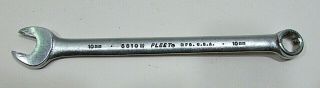 Vintage Fleet Usa 5510m 10mm Metric Open Box End Wrench 6 - 1/4 " Long S/h