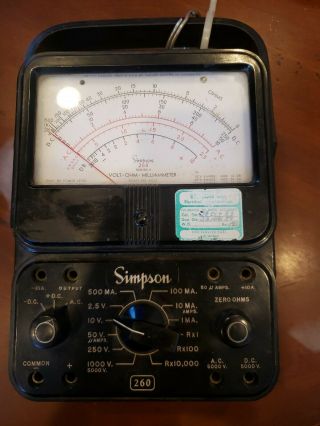 Simpson Model 260 Series 5m Analog Meter Multimeter