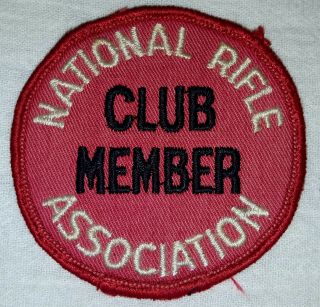 Vintage Nra National Rifle Association Club Member Patch