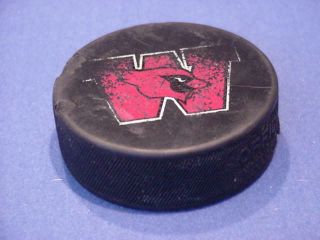 Wesleyan University Hockey Puck - Middletown,  Ct