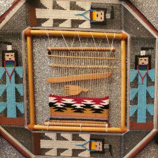 Vintage Ojo De Dios Navajo Weaver 24 