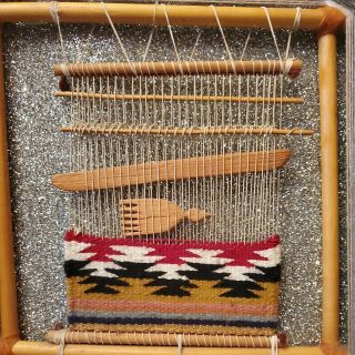 Vintage Ojo De Dios Navajo Weaver 24 
