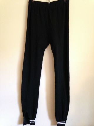 Vintage Wool Cycling Pants Black With White Stripes Cool Gear