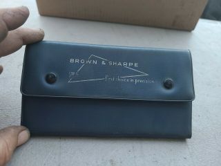Vintage Brown & Sharpe 628 Radius Gage Set 1/32 - 1/2 " Case 23 Pc