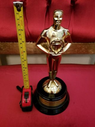 Gold Award Trophy Oscar Statue Hollywood Music Heavy Vintage Rare Metal Emmy