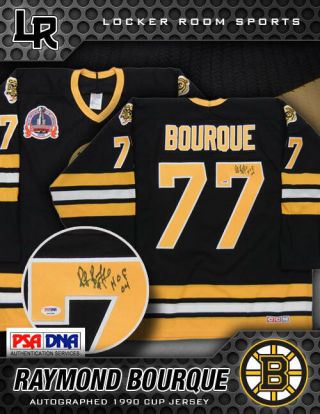 Ray Bourque Signed Boston Bruins 1990 Stanley Cup Ccm Jersey Psa Authenticated