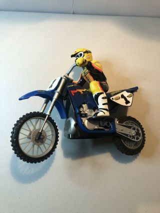 Vtg Tyco Rc X - Treme Cycle Jeremy Mcgrath Yamaha Motorcycle Dirt Bike Part Only
